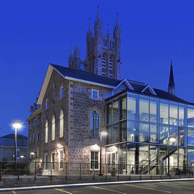 Guelph Museum at night