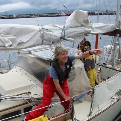 Sue and David Williams aboard Inia during their trip web