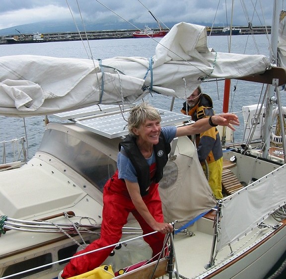 Sue and David Williams aboard Inia during their trip web