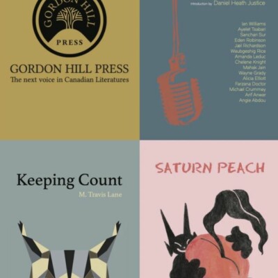 Gordon Hill logo and 3 covers