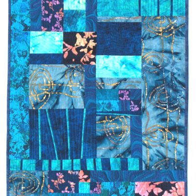 Abstract quilted wallhanging