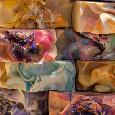 Stack of Colourful Soaps